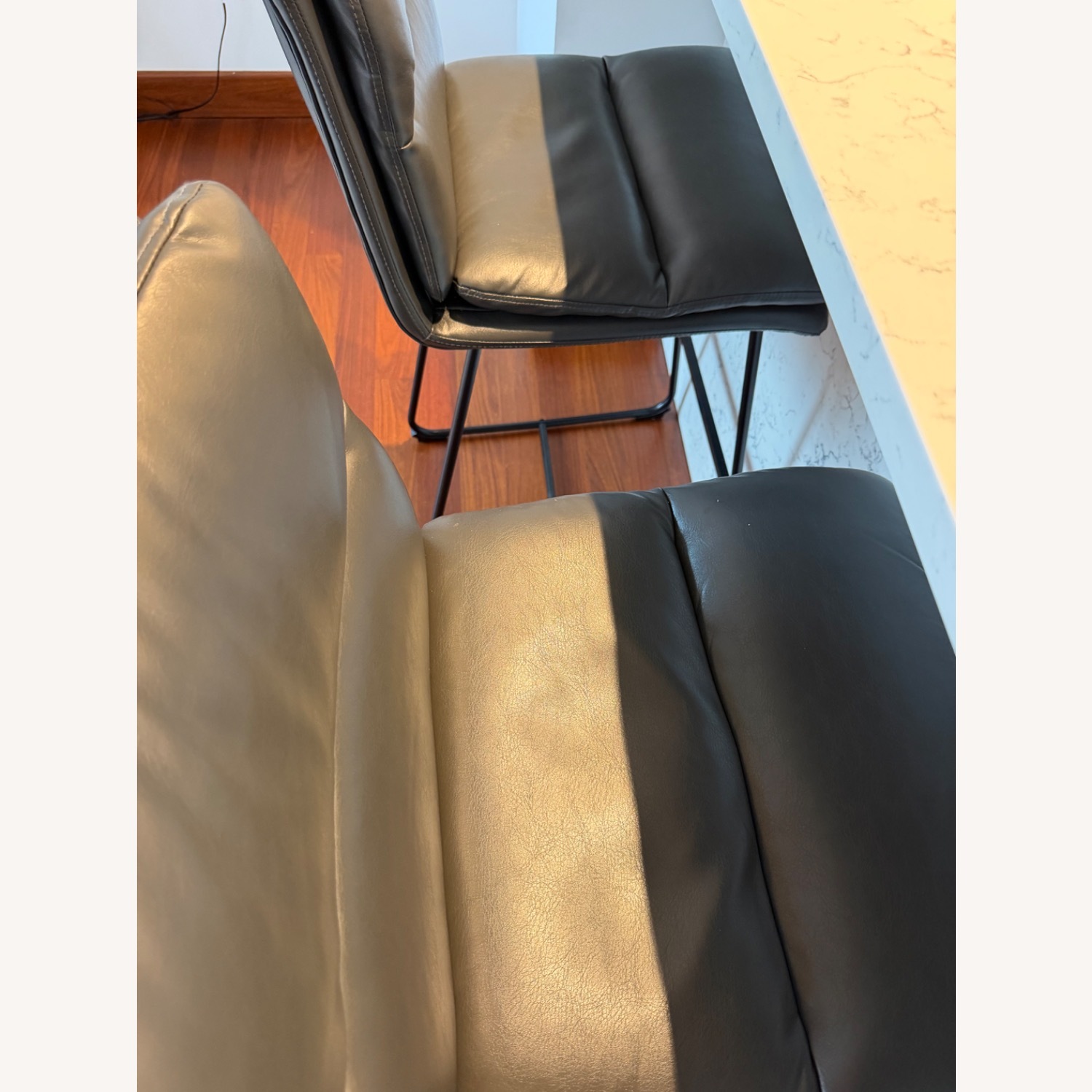 Wayfair Black Faux Leather Stool - image-2