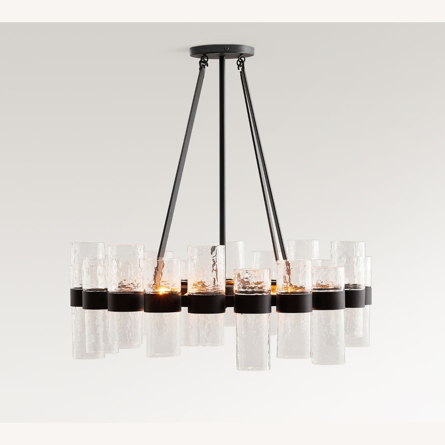 Pottery Barn Penni Recycled Glass Chandelier (24") - image-5