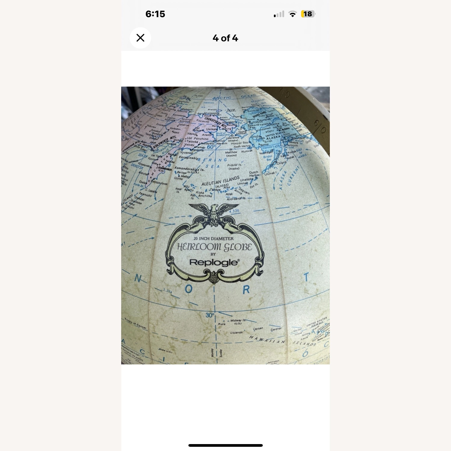 Statesman 20″ Antique Illuminated Floor Heirloom – Replogle Globes - image-5