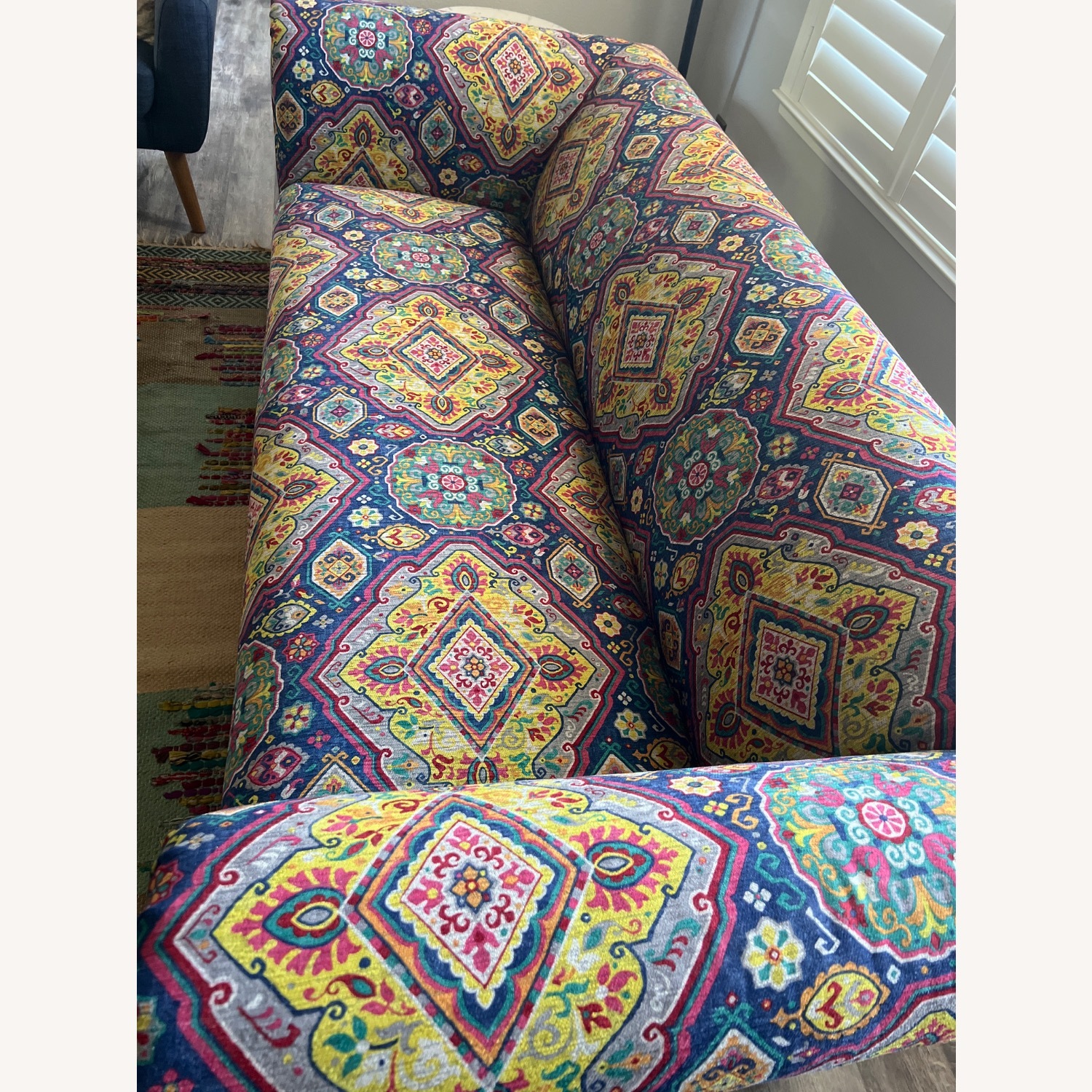 World Market Fabric 3+ Seater Sofa - image-4