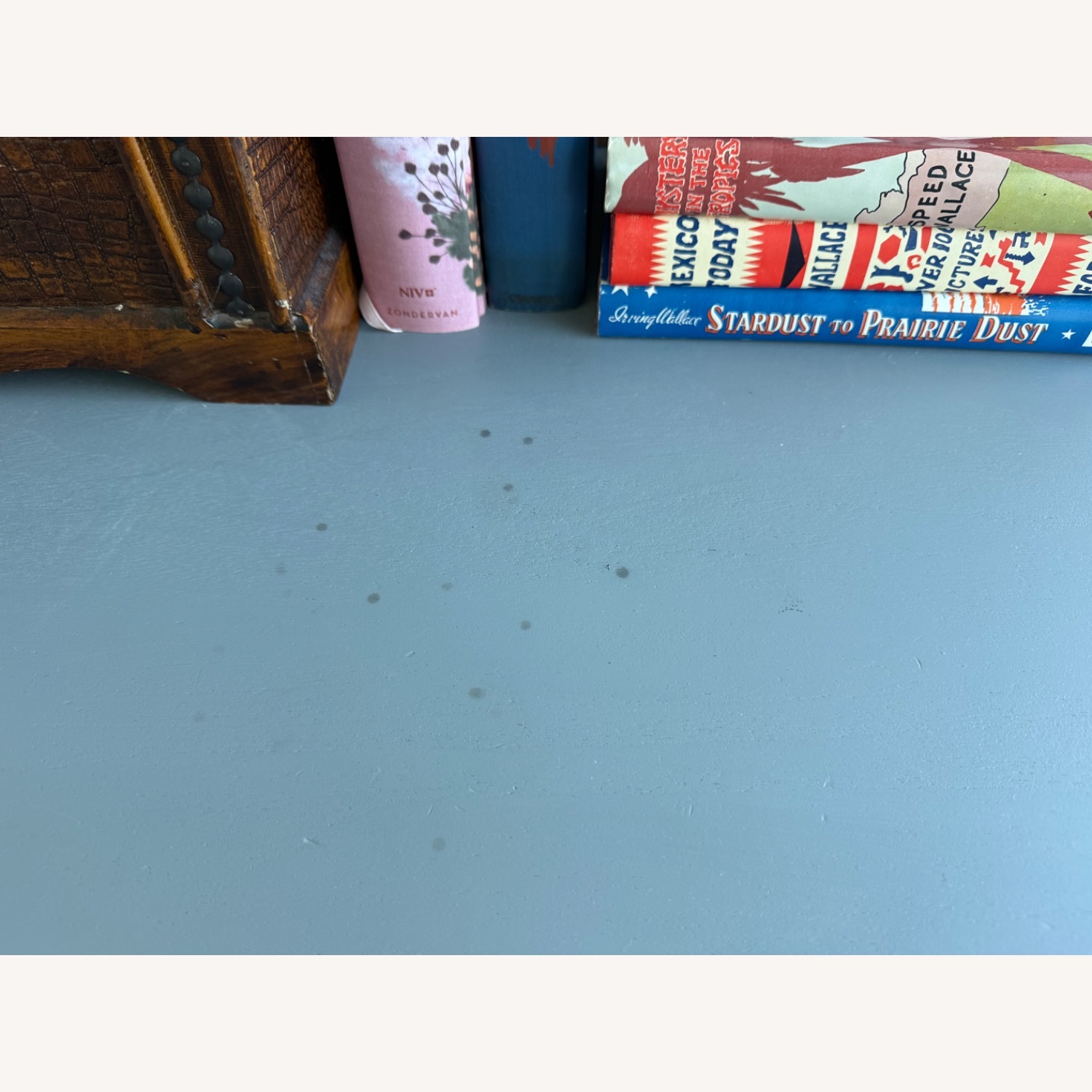 Vintage/Antique Finds Light Gray Wood Dresser - image-4