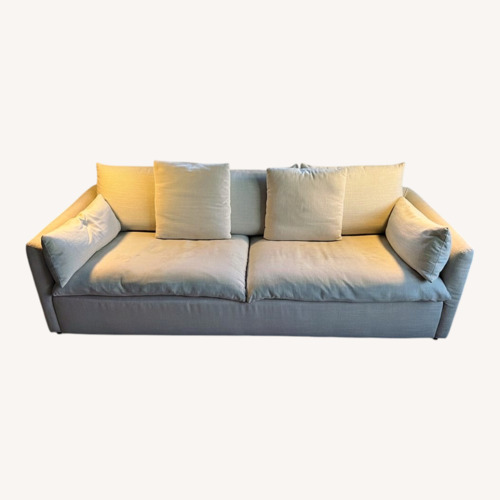 Used White Fabric 3+ Seater Sofa for sale on AptDeco
