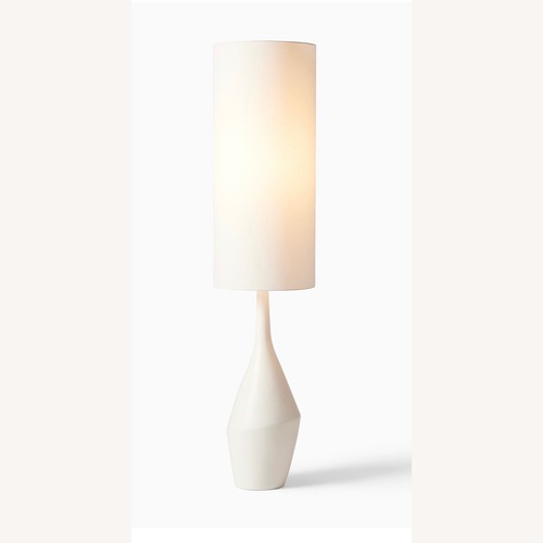 Used West Elm Asymmetrical White Floor Lamp for sale on AptDeco