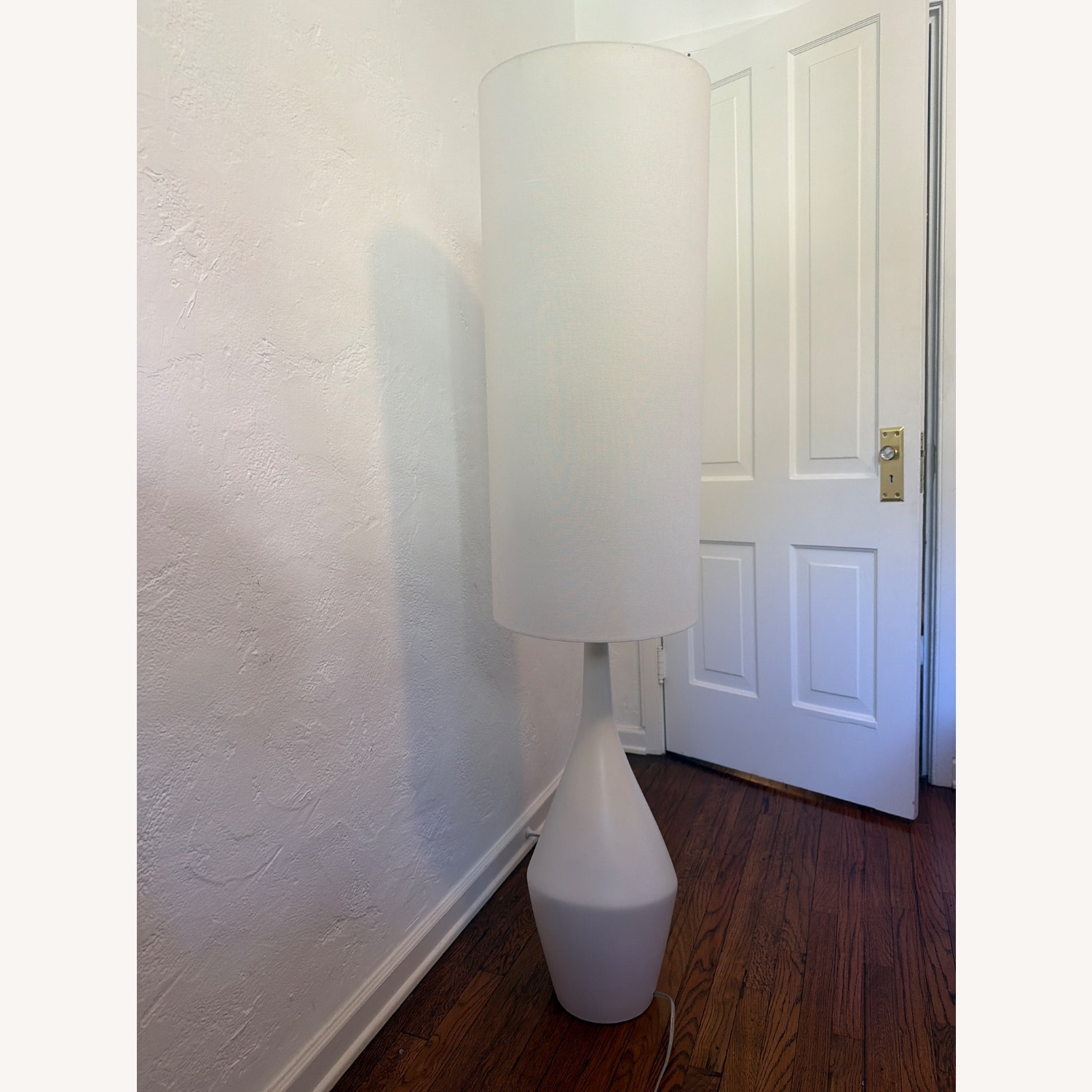 West Elm Asymmetrical White Floor Lamp - image-6