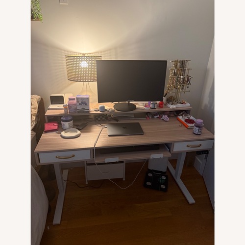 Used TIQLAB Standing Desk with Two Drawers for sale on AptDeco