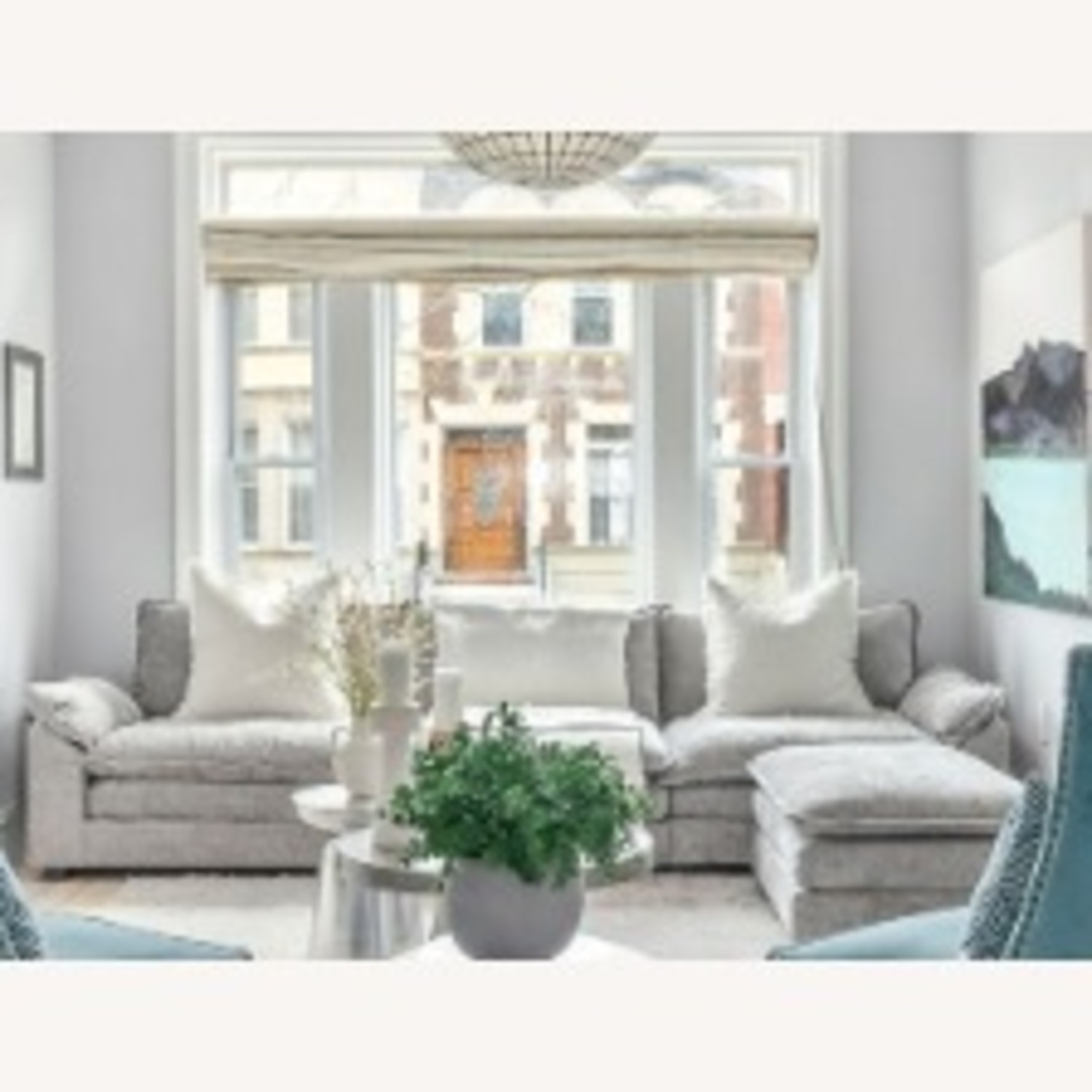 Homall 3-seat Cloud Couch L-shaped Sectional Sofa - image-2