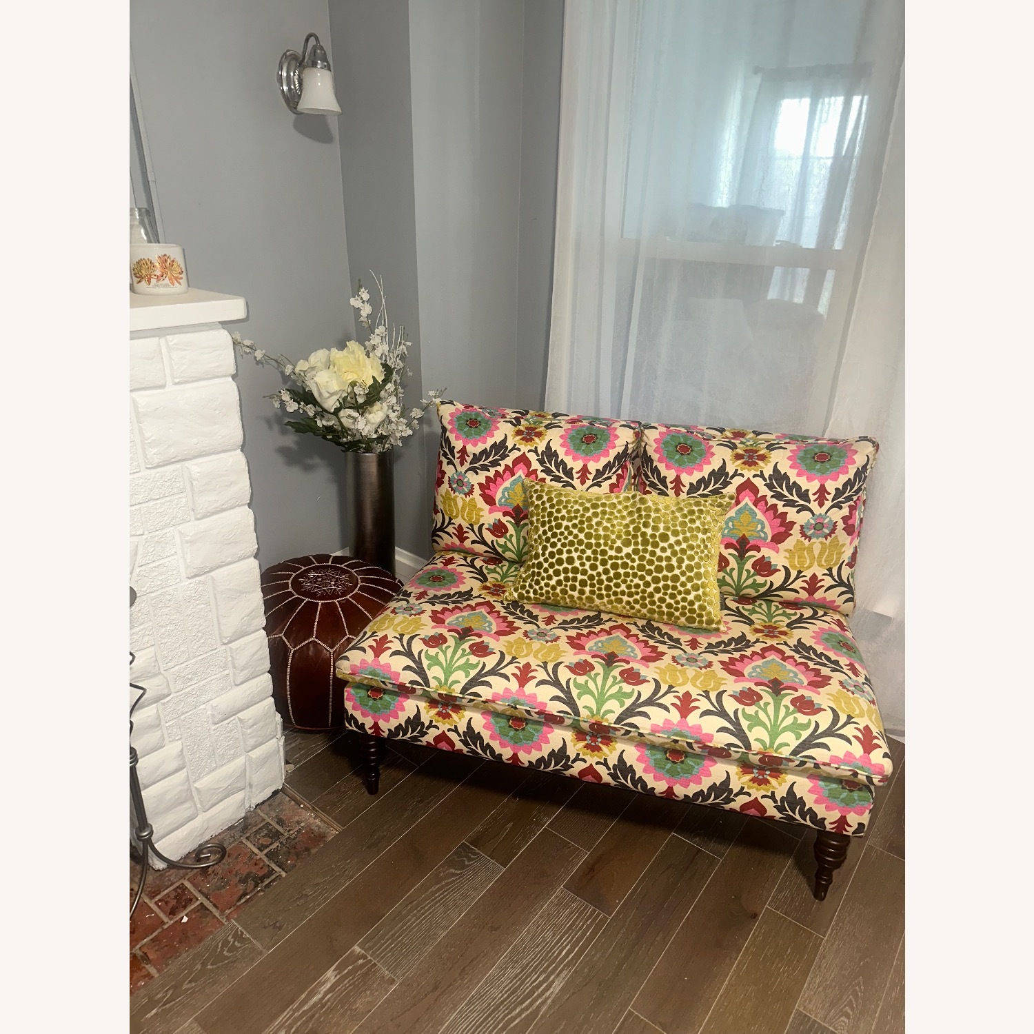 Floral Loveseat Rare - image-2