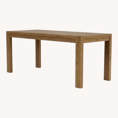 Used Dark Brown Wood Dining Table Set for sale on AptDeco