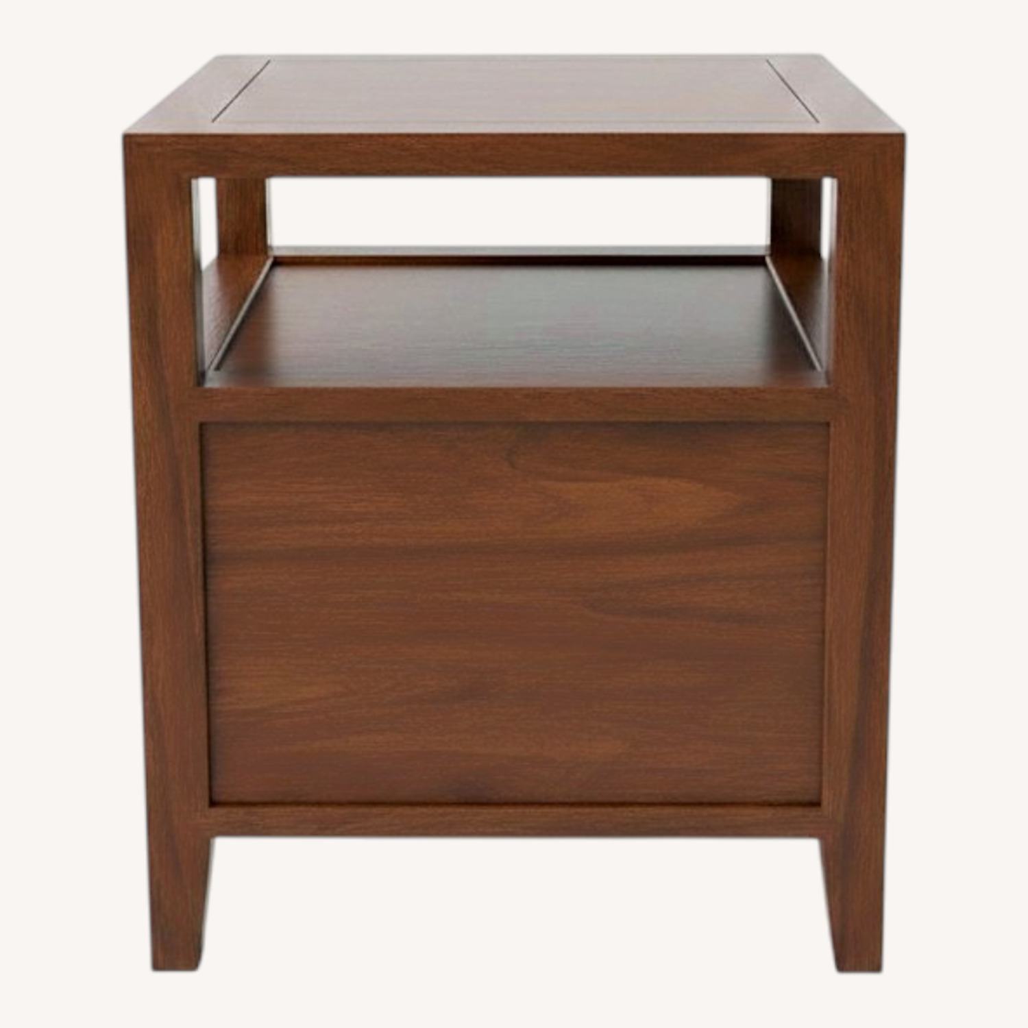 Dark Brown Wood Side Table - image-0