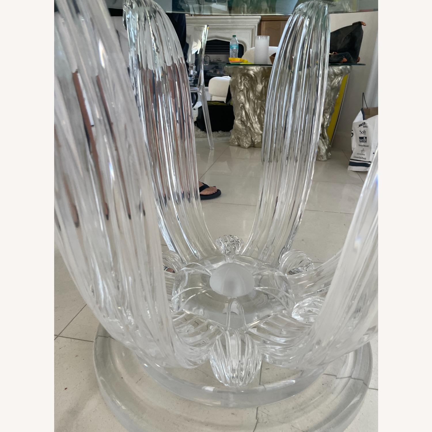 Lalique-Inspired Crystal/Acrylic Dining Table - image-3