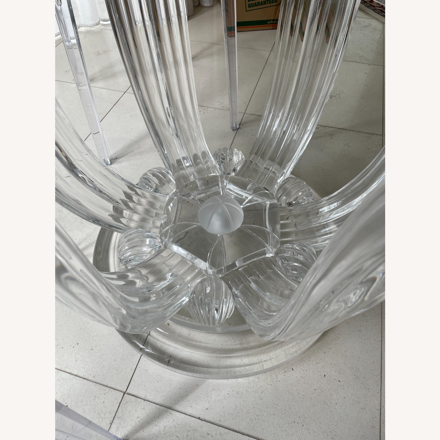Lalique-Inspired Crystal/Acrylic Dining Table - image-2