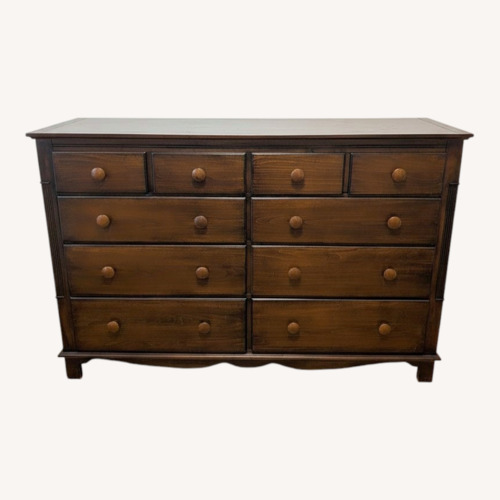 Used 10 Drawer Brown Wooden Dresse for sale on AptDeco