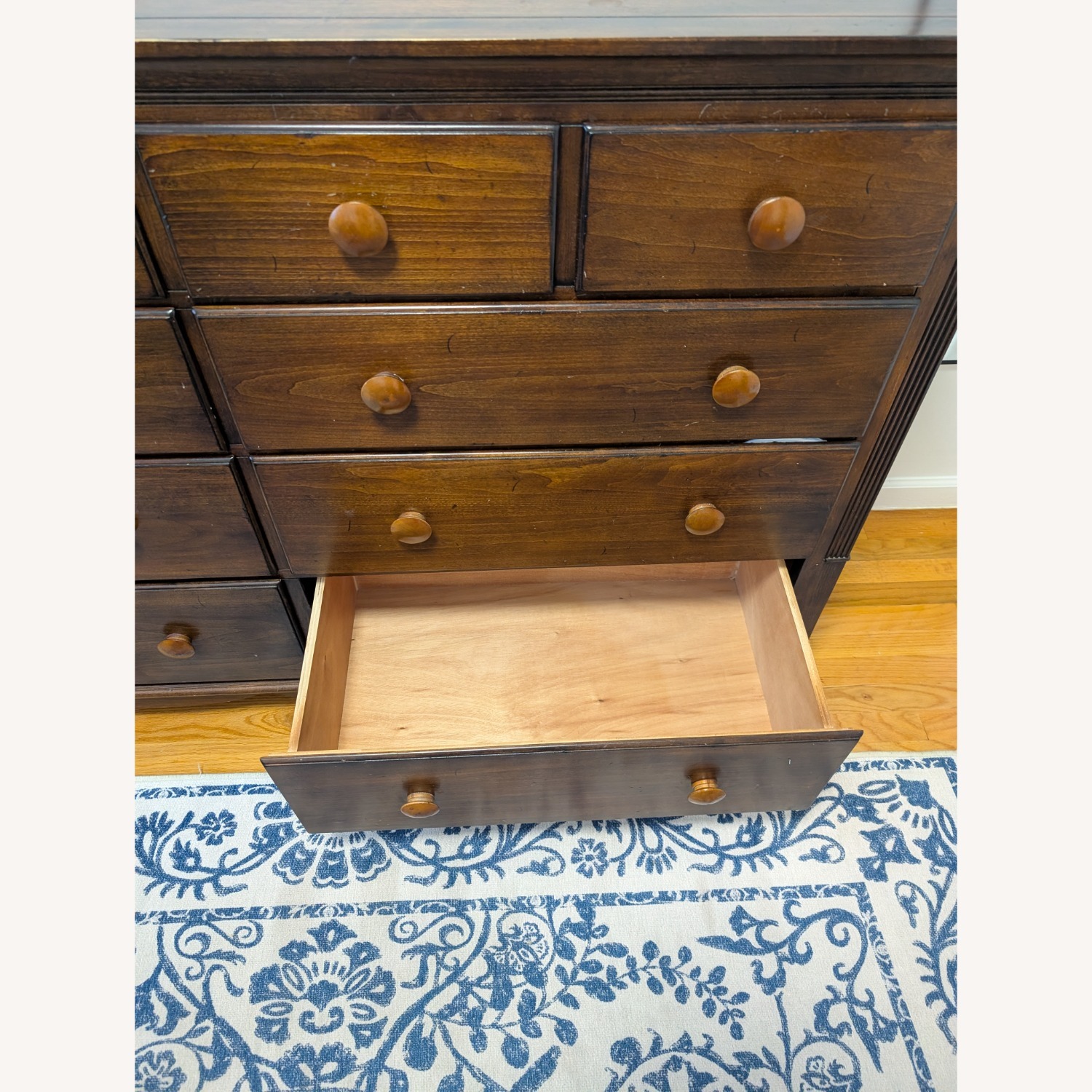 10 Drawer Brown Wooden Dresse - image-5