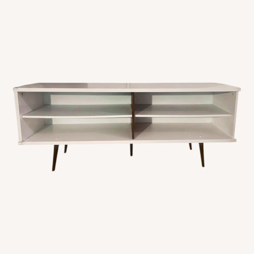 Used AllModern White TV Stand / Media Console for sale on AptDeco