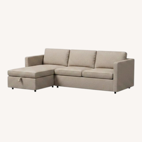Used West Elm Harris 83" Sleeper Sectional W Storage for sale on AptDeco