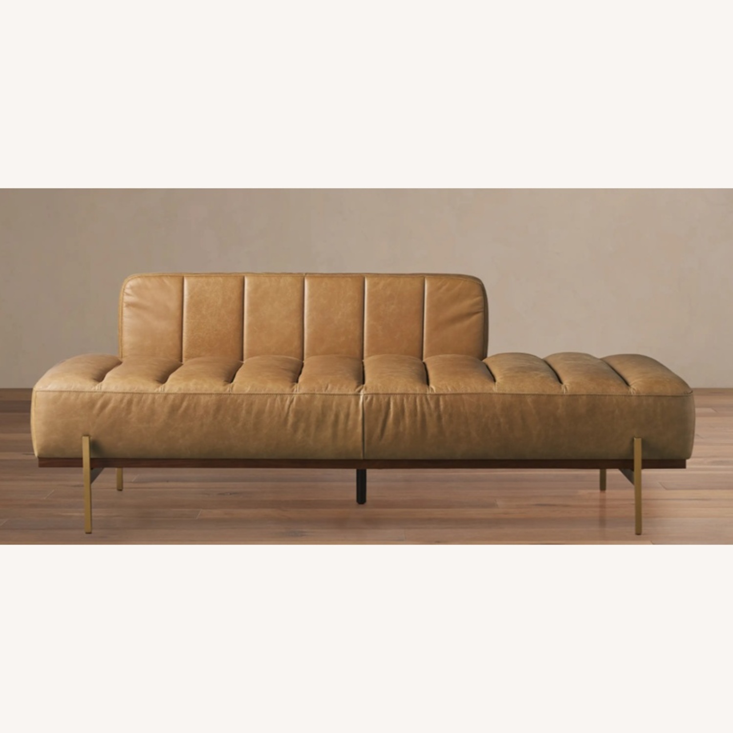Arhaus Lansing Leather Daybed — Metro Brown - image-4