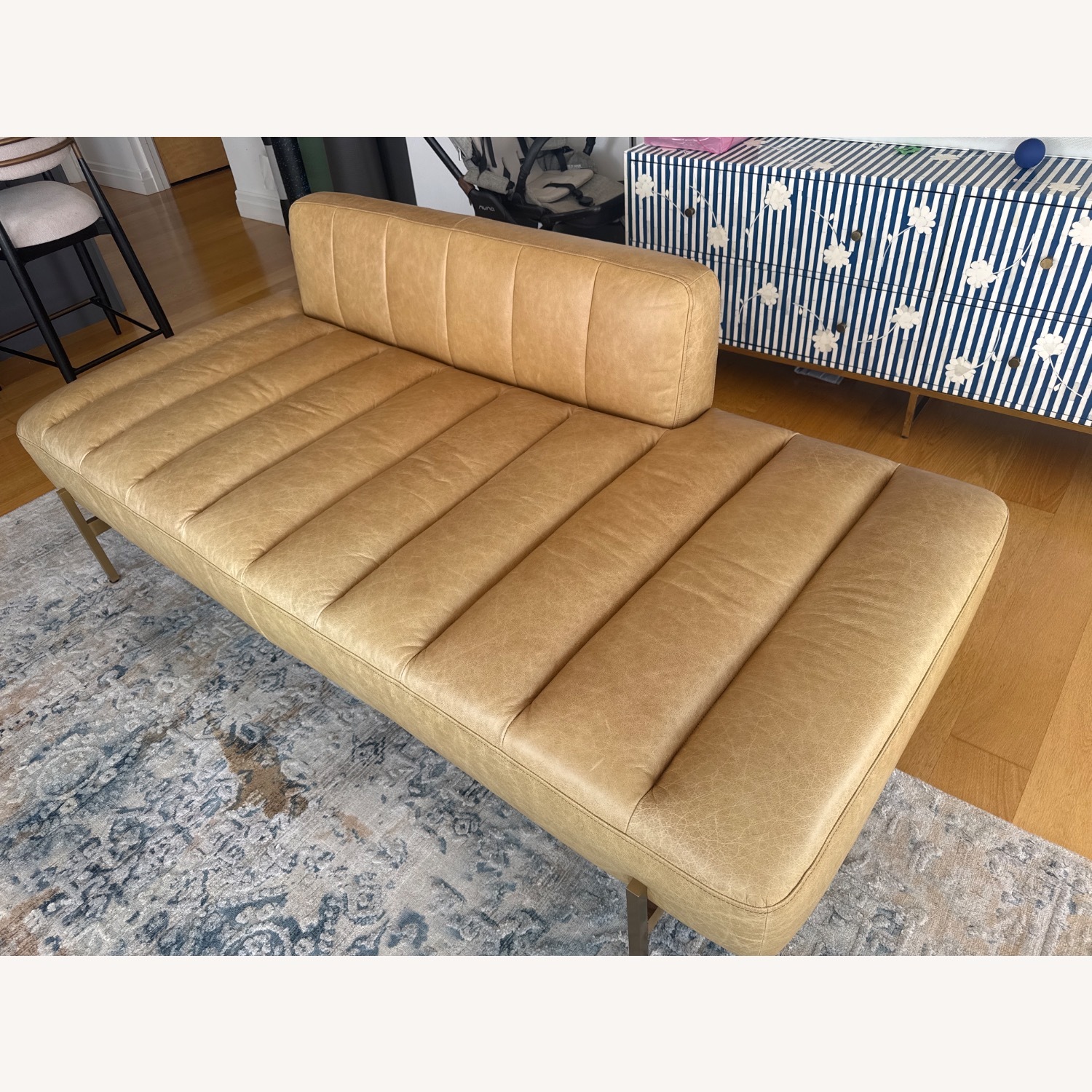 Arhaus Lansing Leather Daybed — Metro Brown - image-2