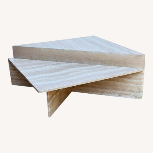 Used Vintage 1980s Travertine Modular Coffee Table for sale on AptDeco