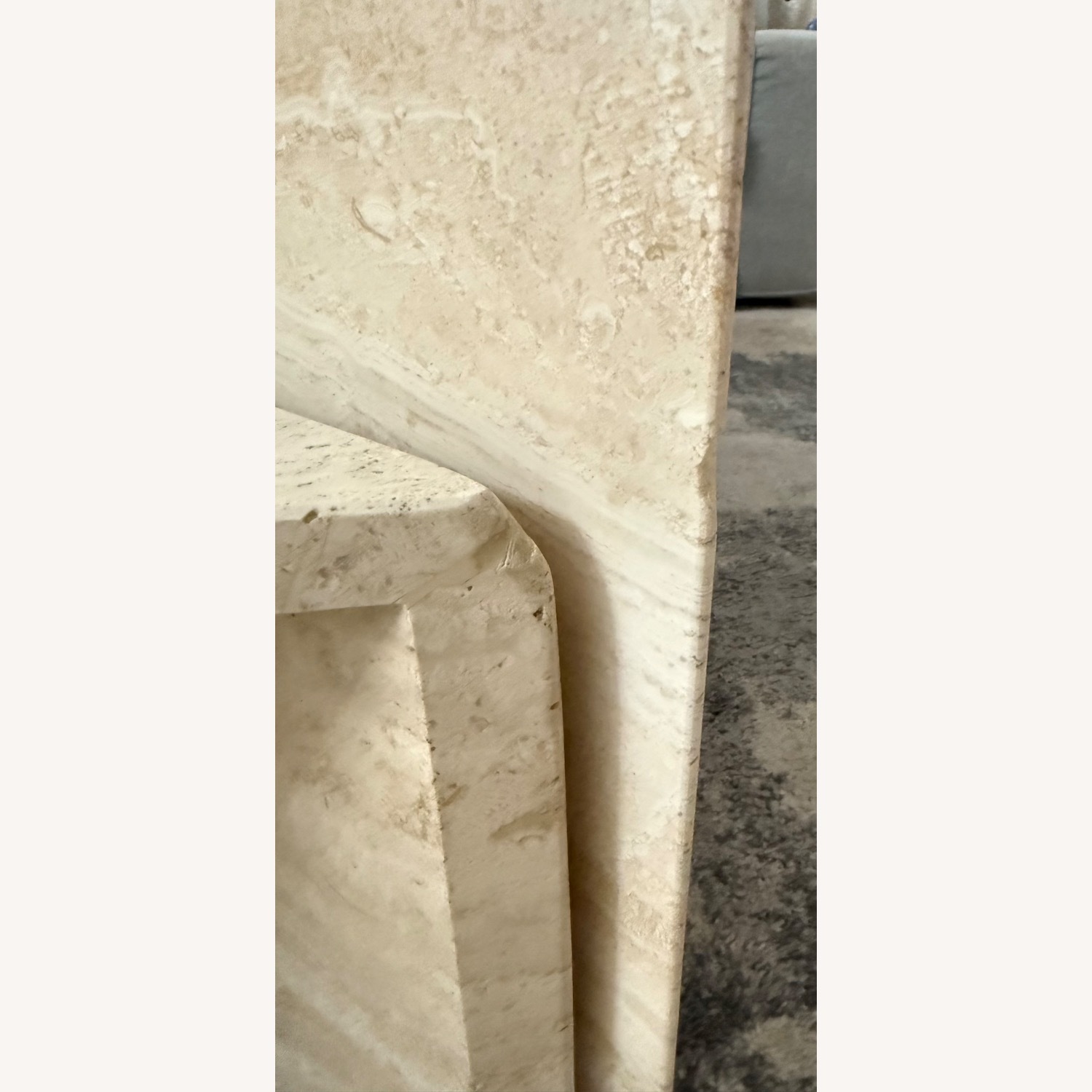 Vintage 1980s Travertine Modular Coffee Table - image-3