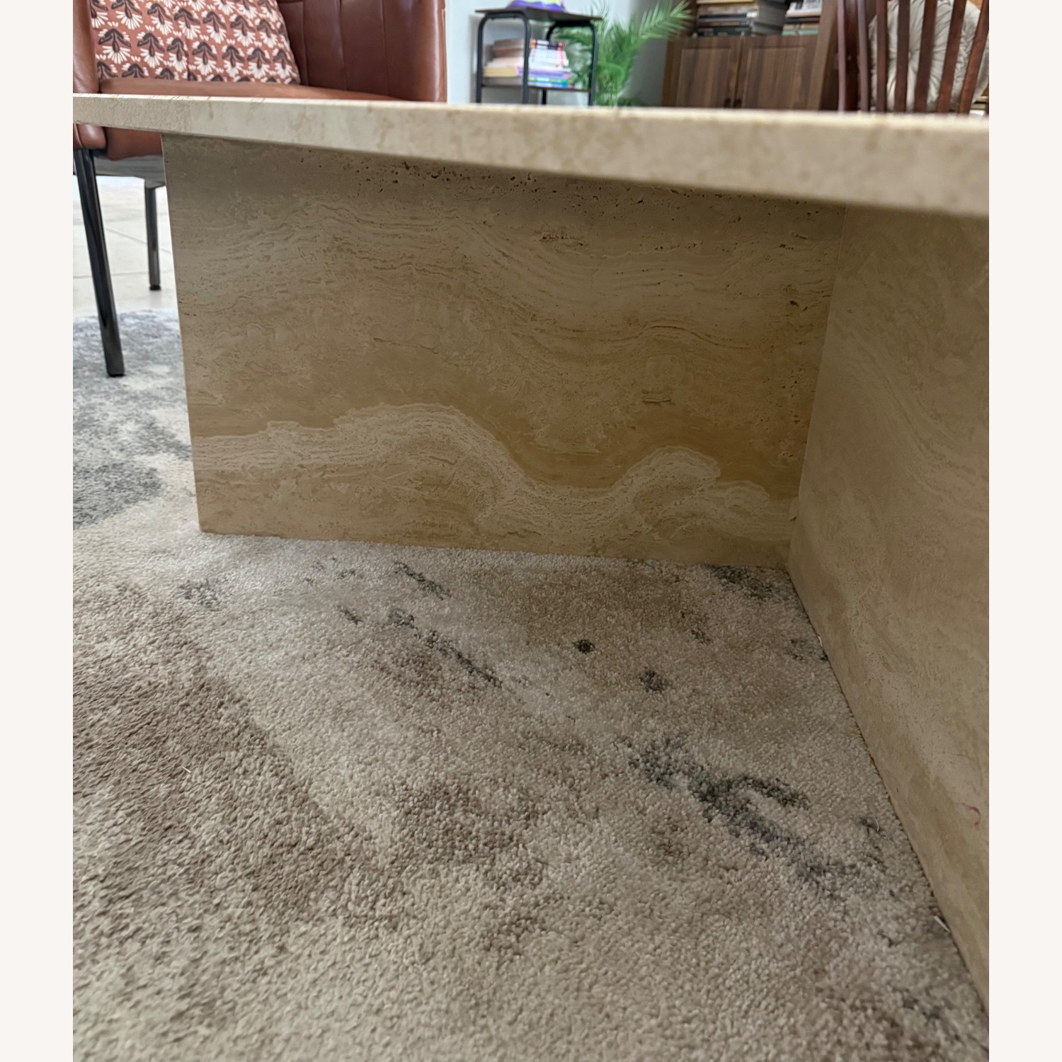 Vintage 1980s Travertine Modular Coffee Table - image-6