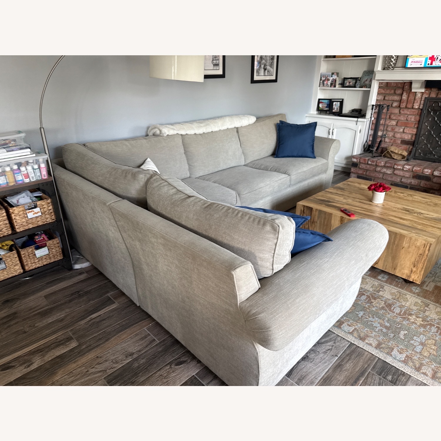 Pottery Barn Rolled Arm Pearce Sectional - image-3