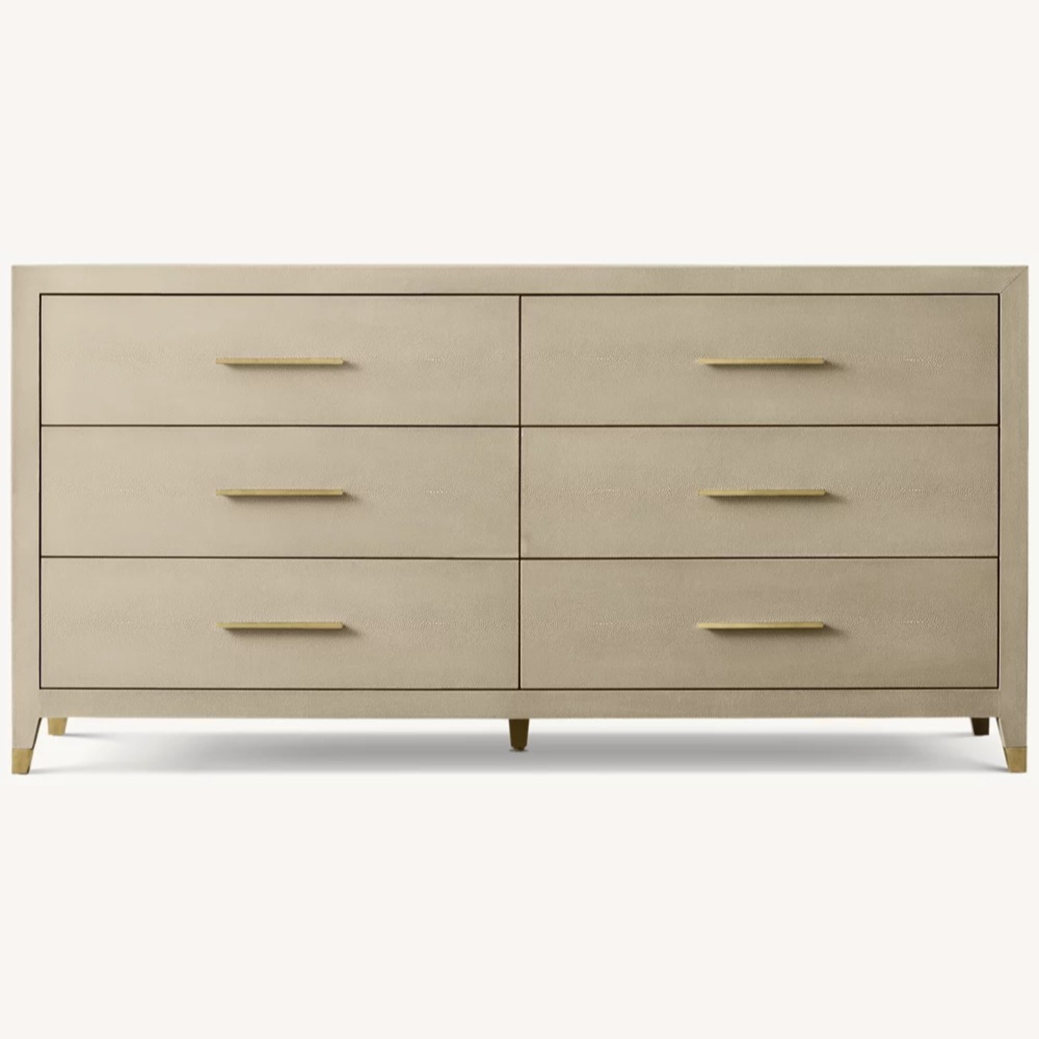Restoration Hardware Graydon Shagreen 6-drawer Dresser - image-0