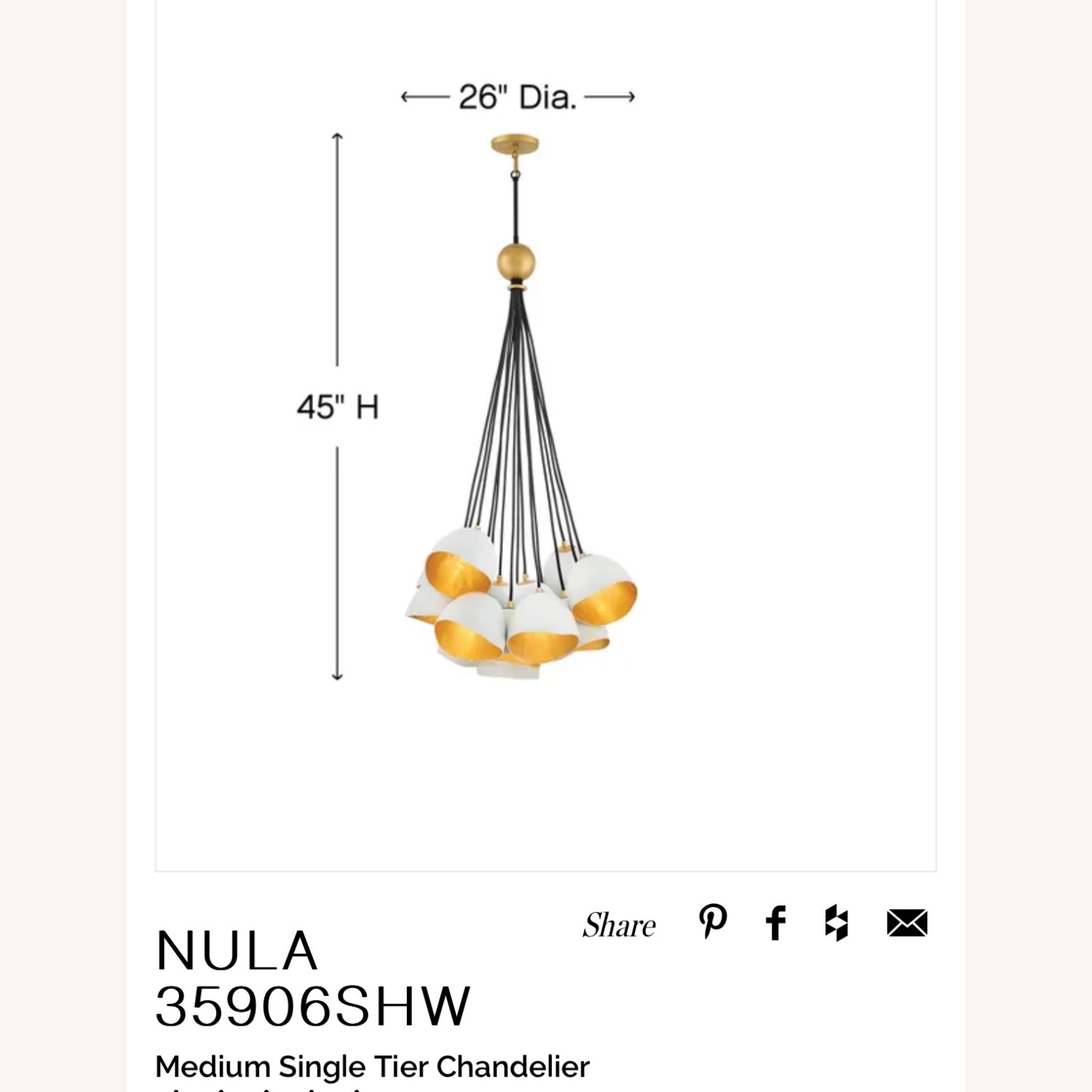 Hinkley Nula Chandelier - image-3