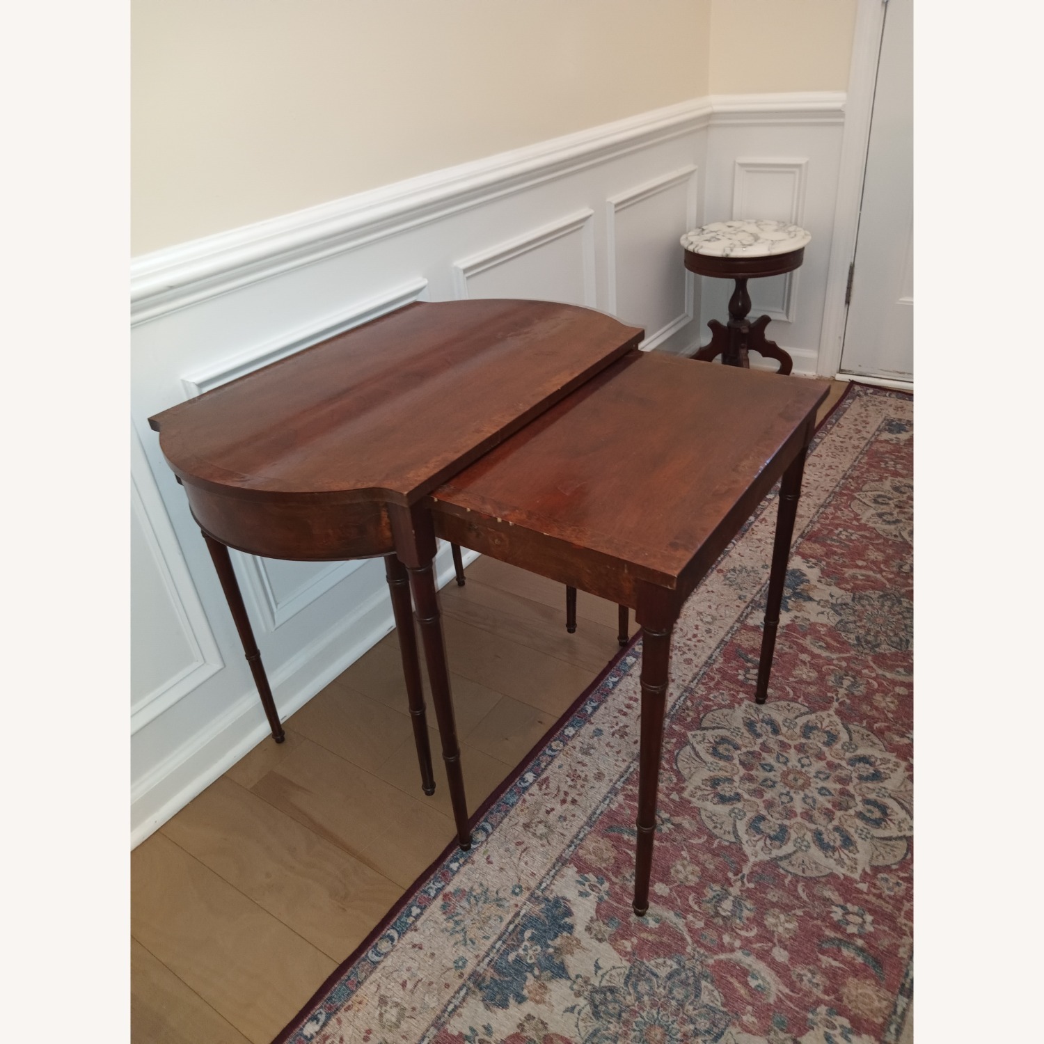 Vintage/Antique Finds Dark Brown Wood Side Table - image-12