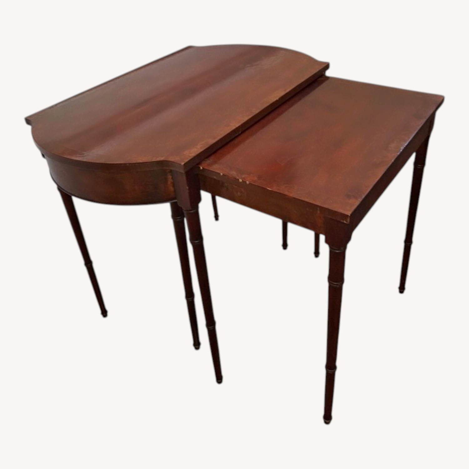Vintage/Antique Finds Dark Brown Wood Side Table - image-0