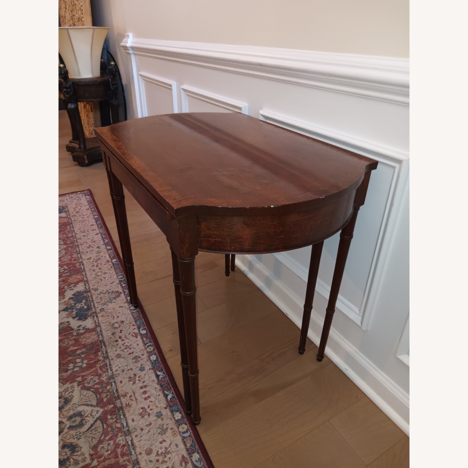 Vintage/Antique Finds Dark Brown Wood Side Table - image-8