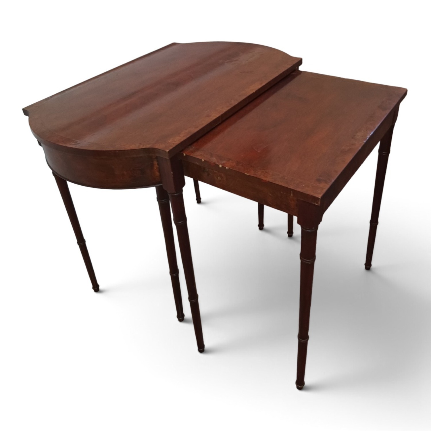 Vintage/Antique Finds Dark Brown Wood Side Table - image-1