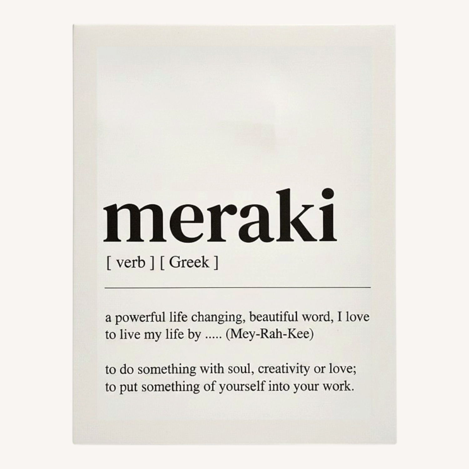 Meraki Canvas Reprint Wall Art - image-0