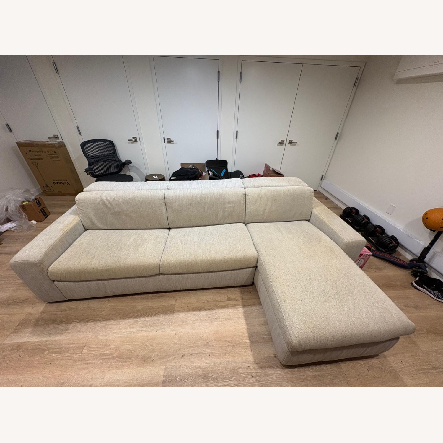 West Elm Enzo Sleeper Sofa W Storage - image-1