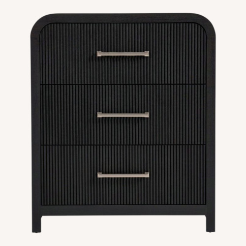 Used Bob's Discount Furniture Cascade Black 3 Drawer Chest for sale on AptDeco