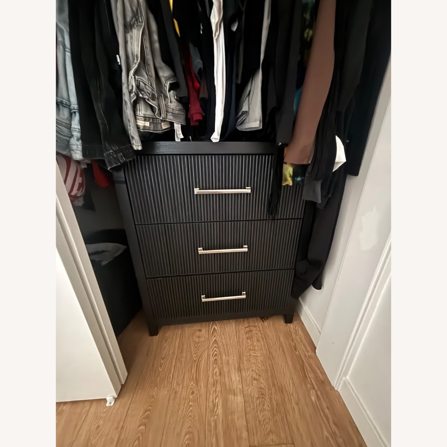 Bob's Discount Furniture Cascade Black 3 Drawer Chest - image-1