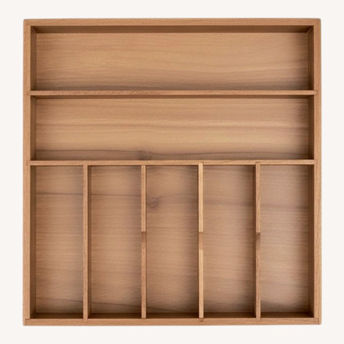 Used Wooden Silverware Drawer Organizer for sale on AptDeco