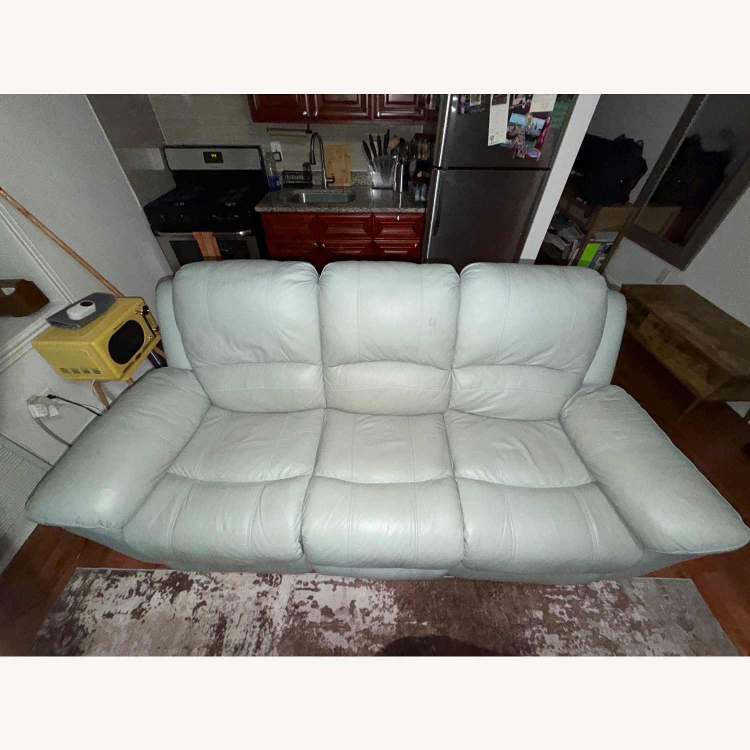 Leather Recliner Sofa - image-1