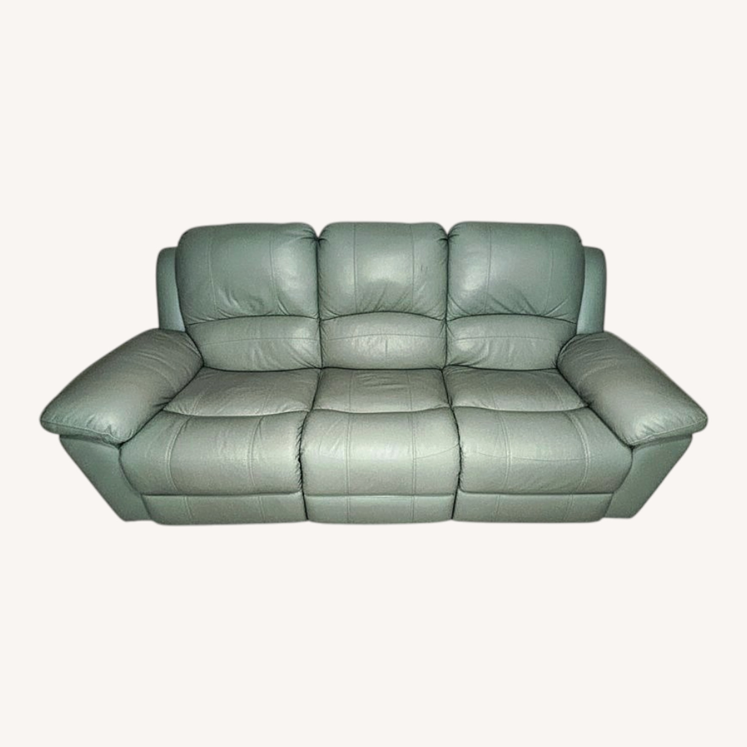 Leather Recliner Sofa - image-0
