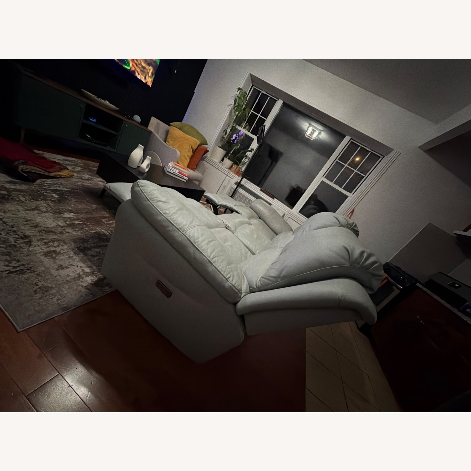 Leather Recliner Sofa - image-5