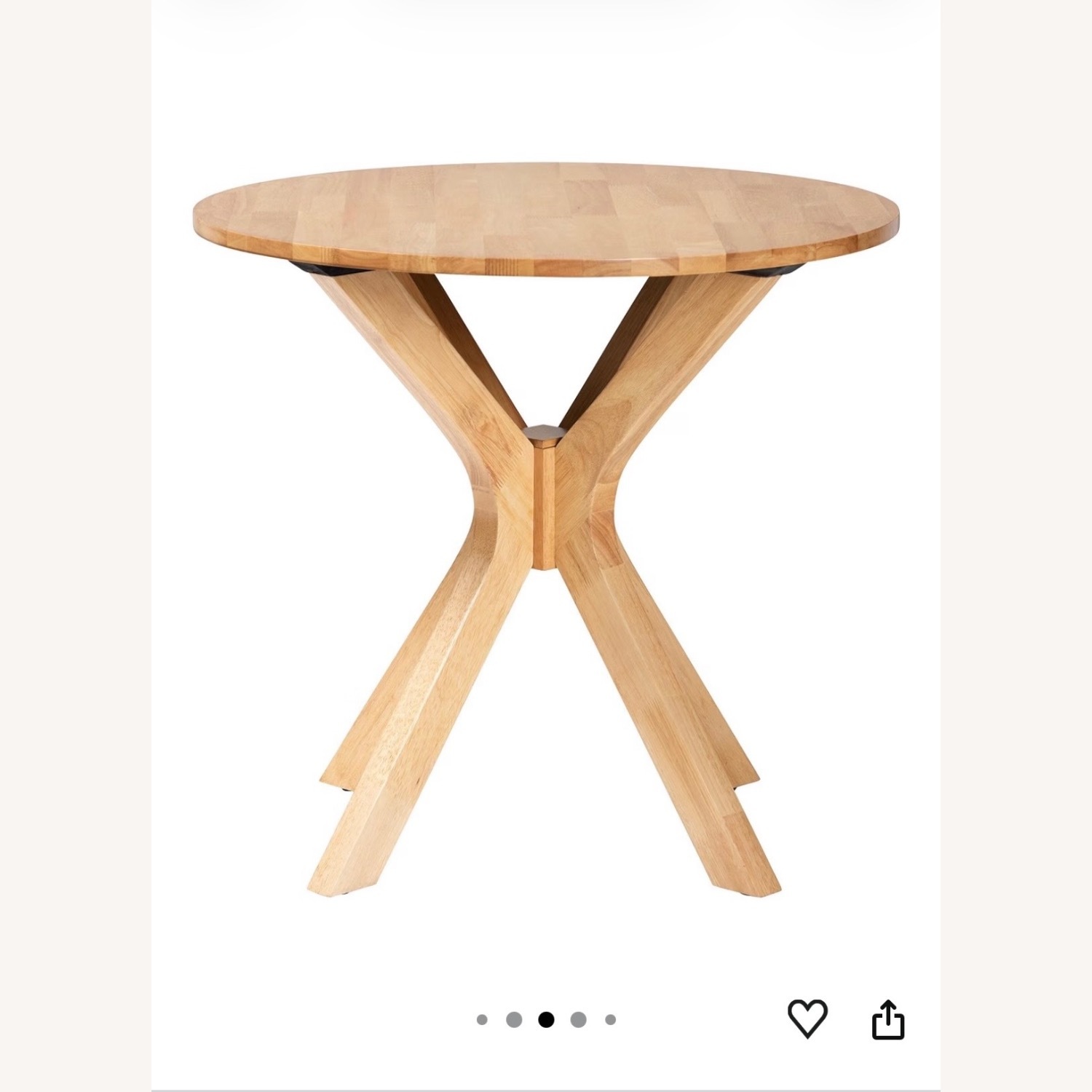 Baxton Studio Natural Wood Coffee Table - image-2