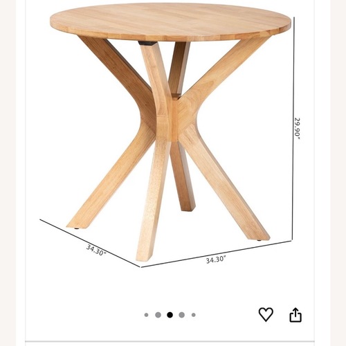 Used Baxton Studio Natural Wood Coffee Table for sale on AptDeco