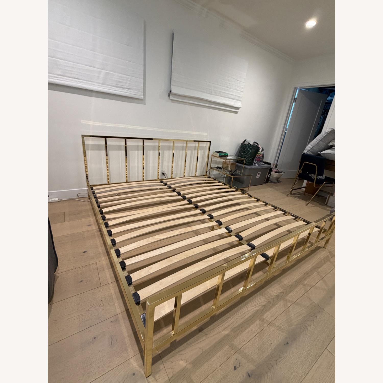 CB2 Alchemy Brass Bed King  - image-7