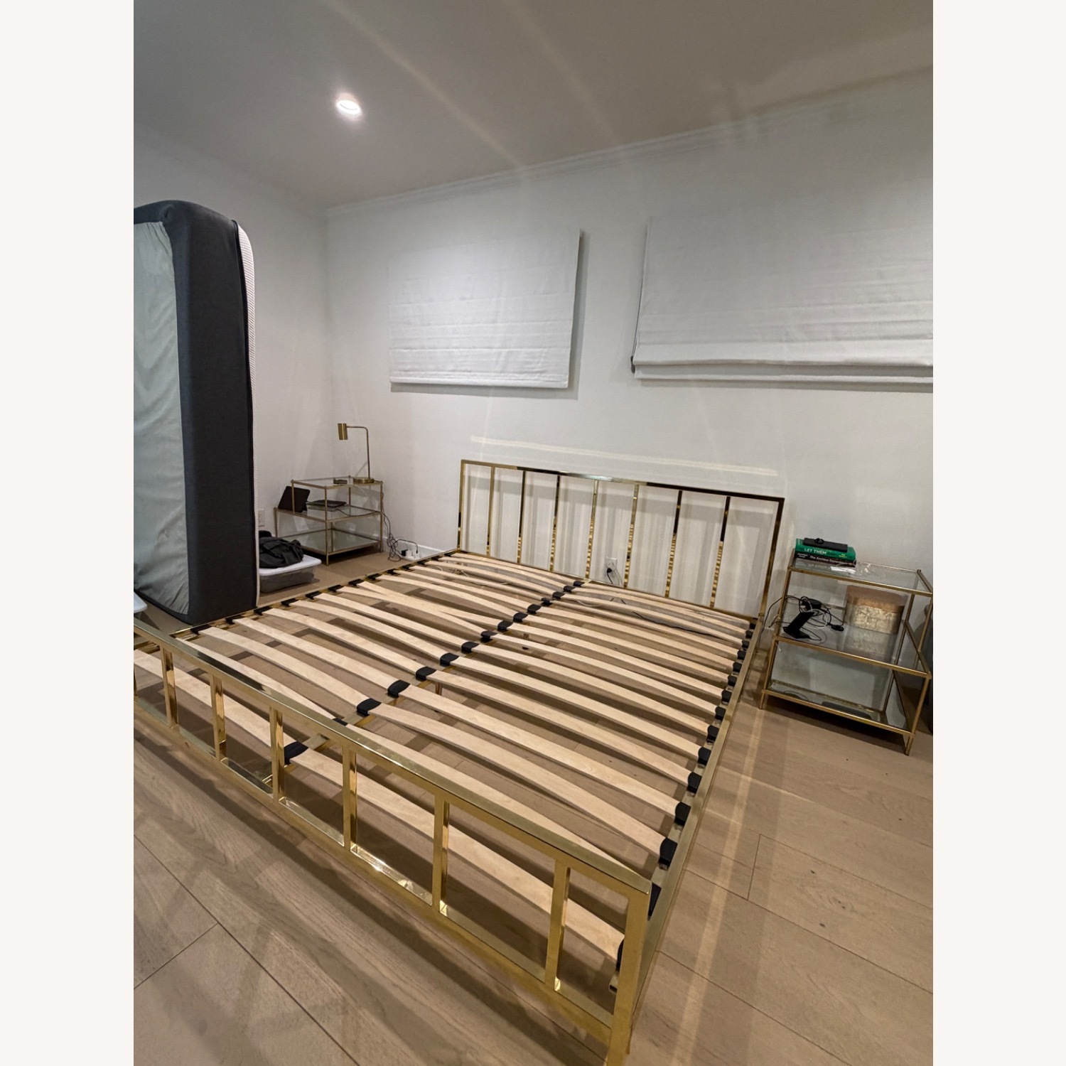 CB2 Alchemy Brass Bed King  - image-6