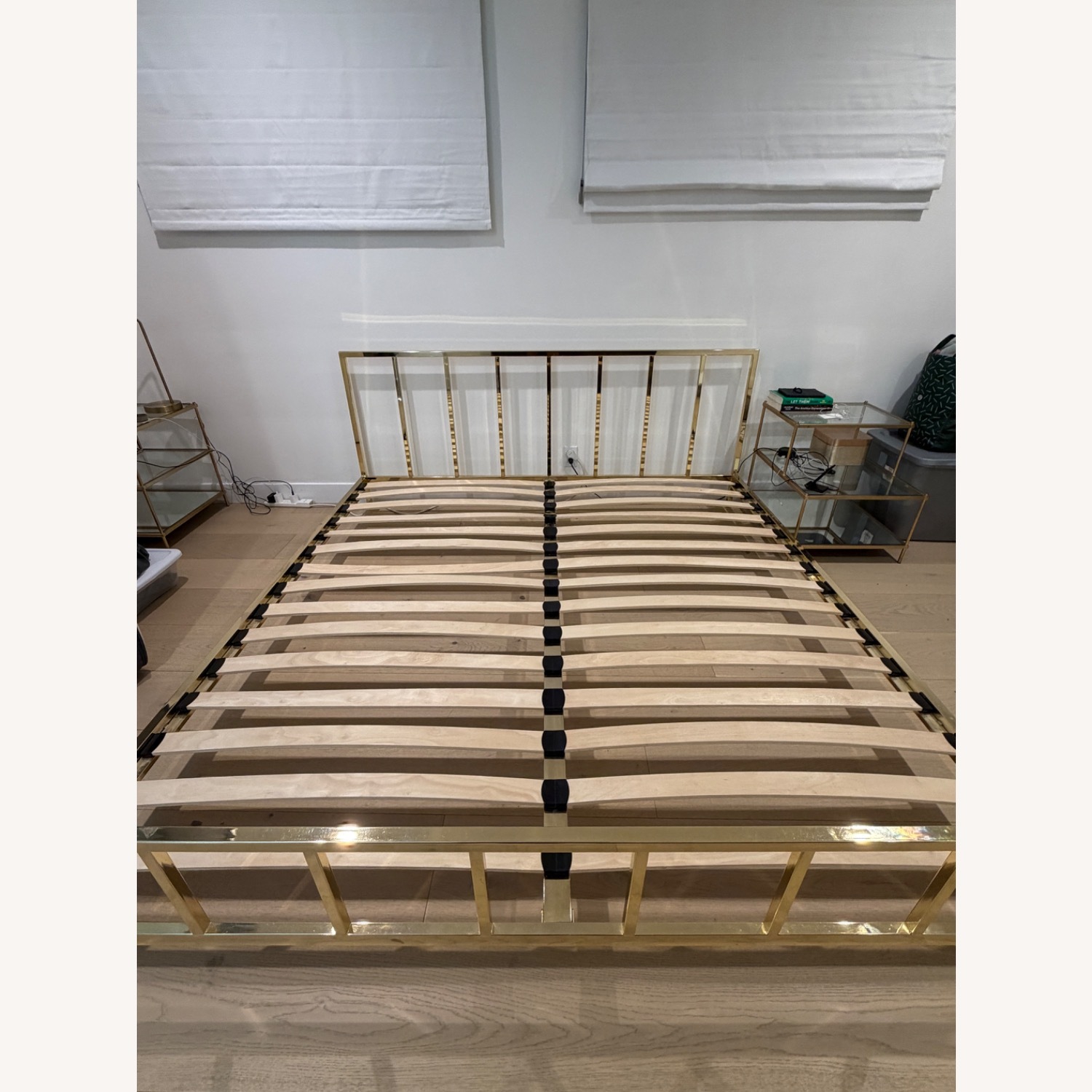 CB2 Alchemy Brass Bed King  - image-5