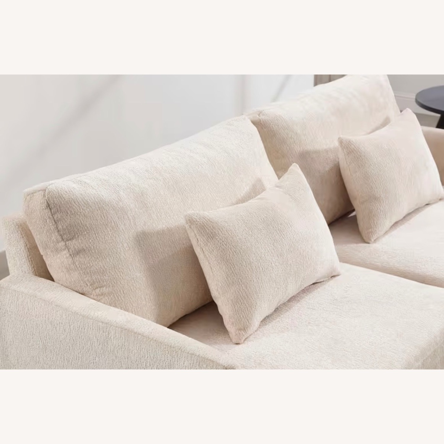 Natural Fabric 2 Seater Sofa - image-3