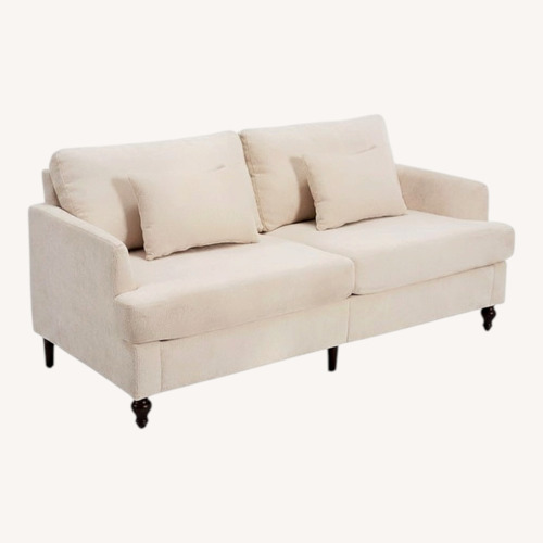 Used Natural Fabric 2 Seater Sofa for sale on AptDeco
