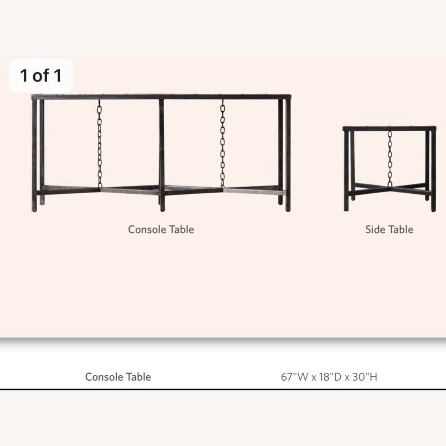 Restoration Hardware Table Console 1920s - image-7