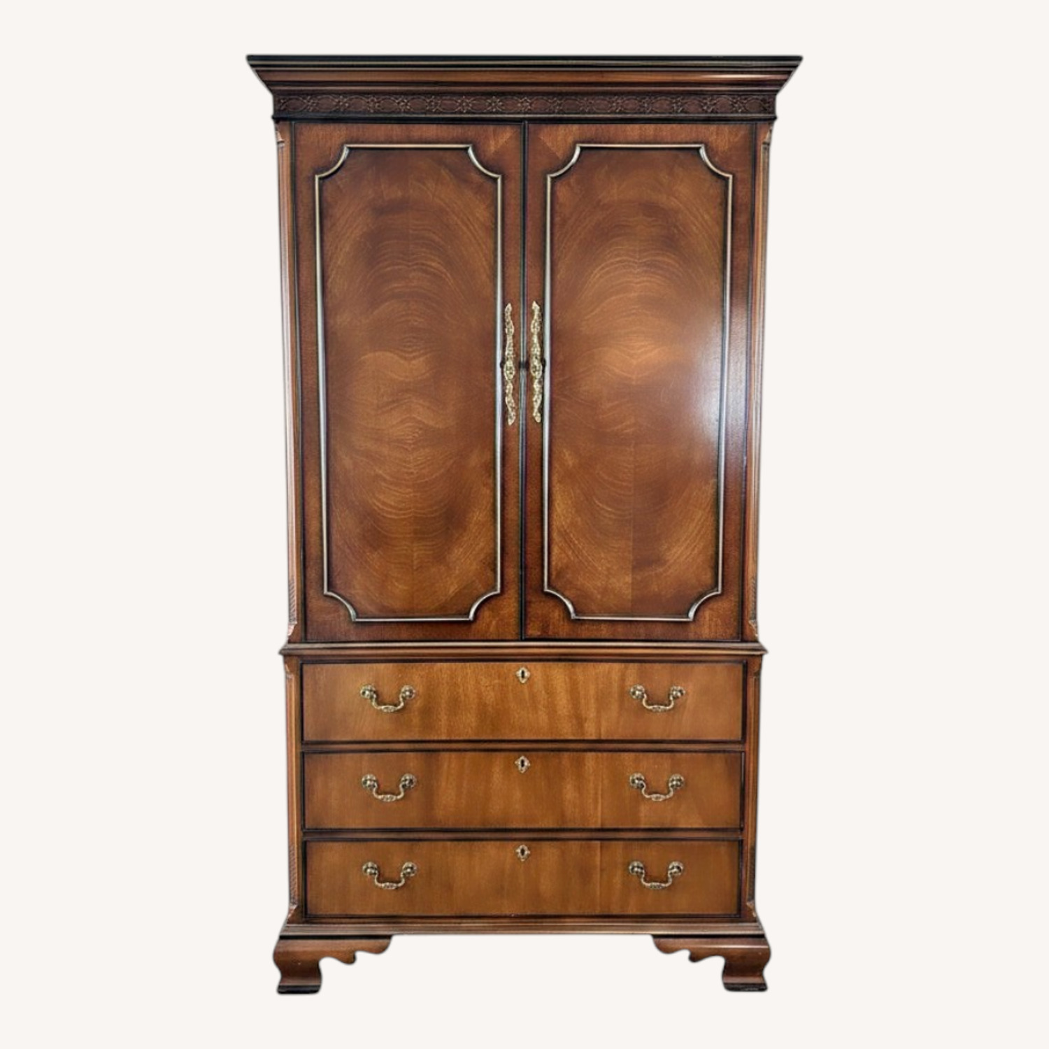 Drexel Heritage Solid Mahogany Armoire - image-0