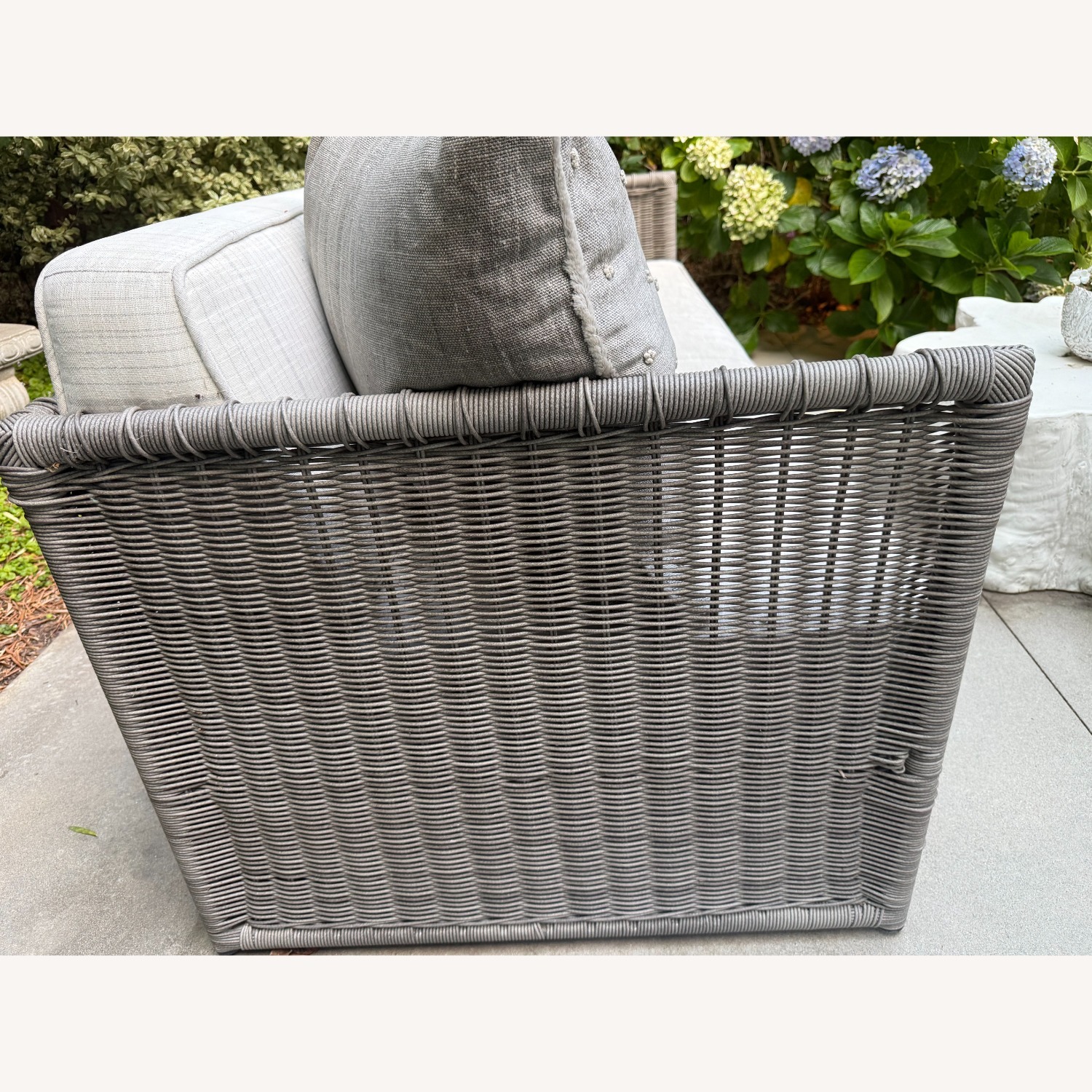 Serena & Lily Wicker Patio Furniture sofa - image-3