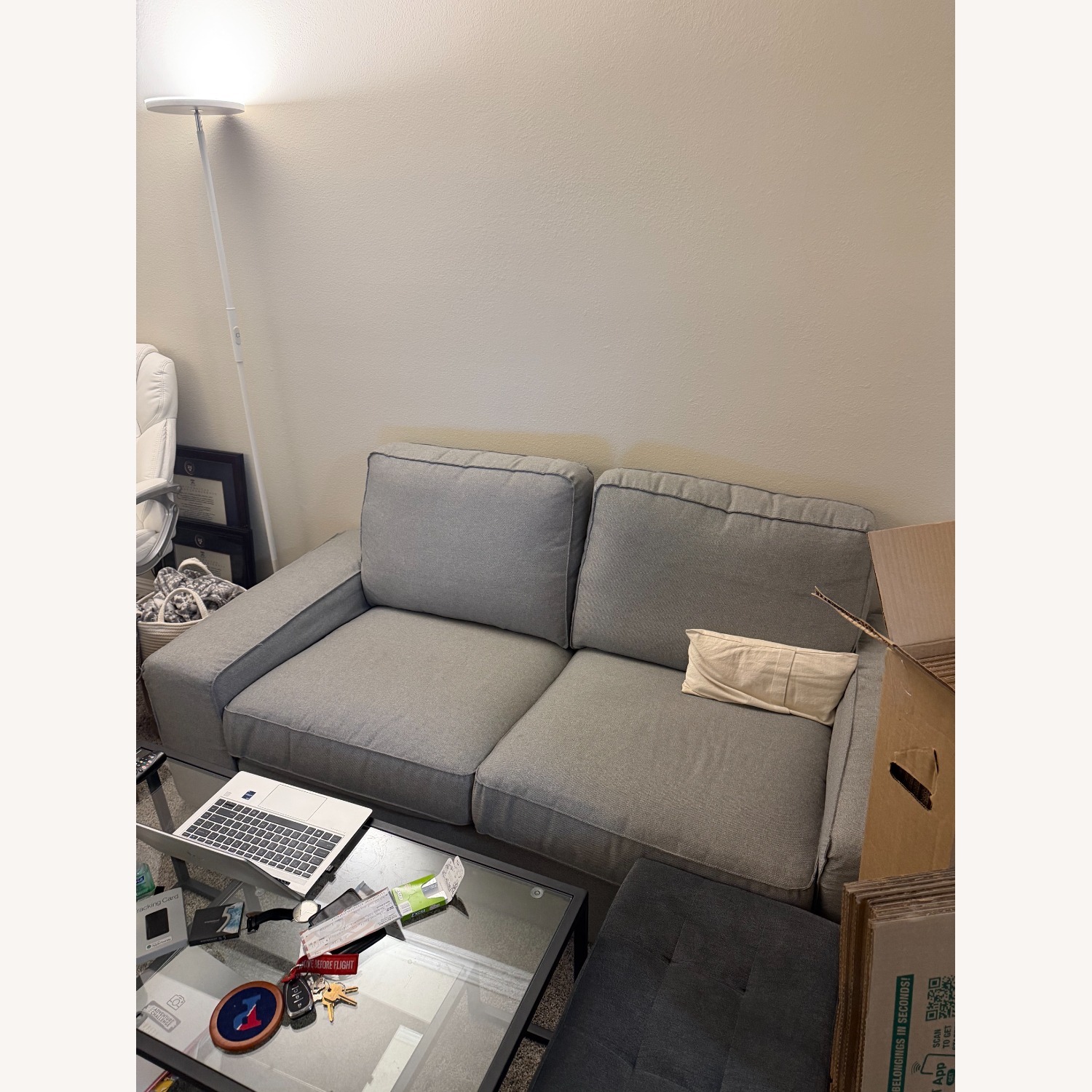 IKEA KIVIK Gray Sofa - image-3